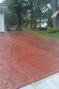 Cleaned and Resealed stamped concrete